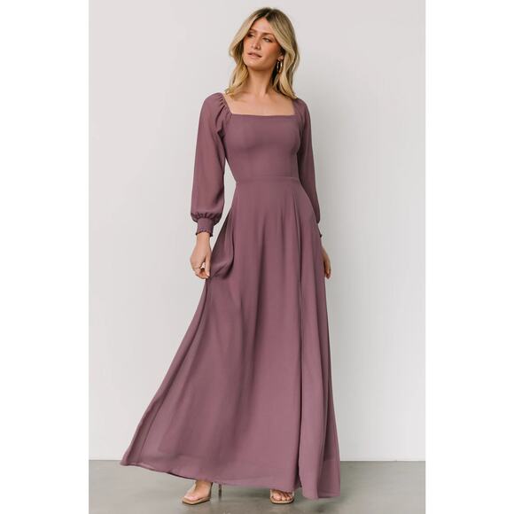 Baltic Born Dresses & Skirts - Baltic Born Giselle Maxi Dress Vintage Plum Wedding Guest Bridesmaid